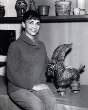 1959 Dora in her first studio on Venice Blvd in Los Angeles copy